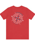 Adult Tee - Danger Compass White / Blue