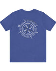 Adult Tee - Danger Compass White / Blue