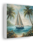 Canvas Gallery print "Sailboat paradise"