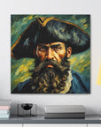 Canvas Gallery print "Blackbeard the Pirate"