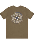 Adult Tee - Danger Compass White / Blue
