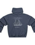Danger Charters Hoody - White/Blue Sail back