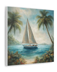 Canvas Gallery print "Sailboat paradise"