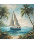 Canvas Gallery print "Sailboat paradise"