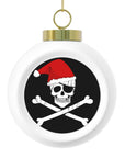 Pirate Santa Christmas Ball Ornament