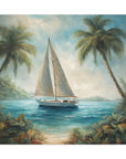 Canvas Gallery print "Sailboat paradise"