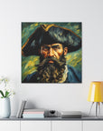 Canvas Gallery print "Blackbeard the Pirate"
