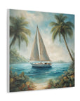 Canvas Gallery print "Sailboat paradise"