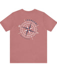 Adult Tee - Danger Compass White / Blue