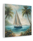 Canvas Gallery print "Sailboat paradise"