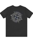 Adult Tee - Danger Compass White / Blue