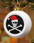 Pirate Santa Christmas Ball Ornament