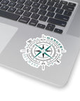 Sticker - Danger Charters Compass Black and Blue/Green