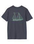 Adult Tee - Danger Charters / Mint and Lavender Logo