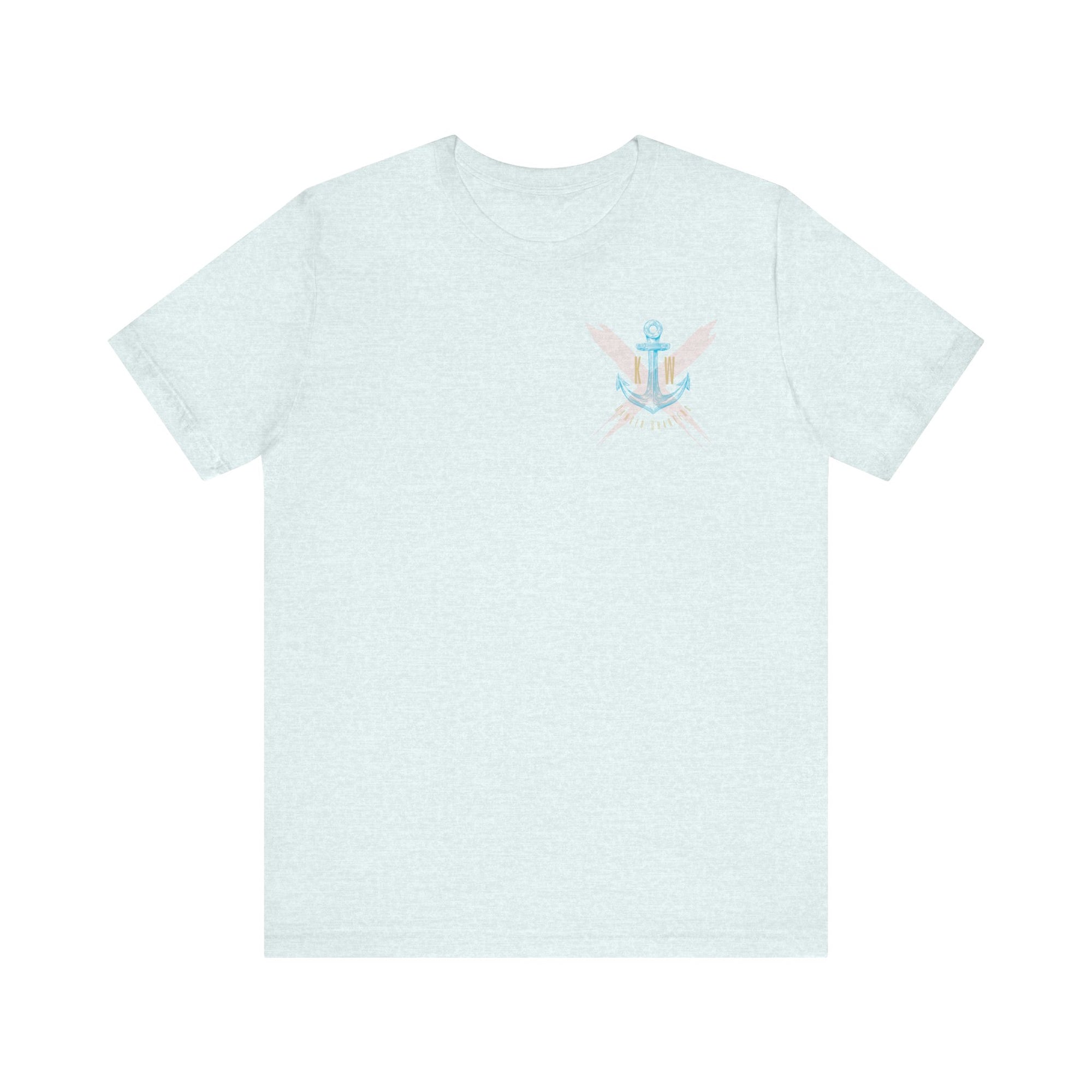 Adult Tee - Dangers Chart / anchor pocket logo