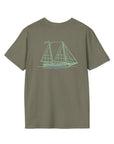 Adult Tee - Danger Charters / Mint and Lavender Logo