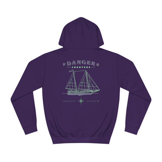 Danger Charters Hoody - Mint and Lavender