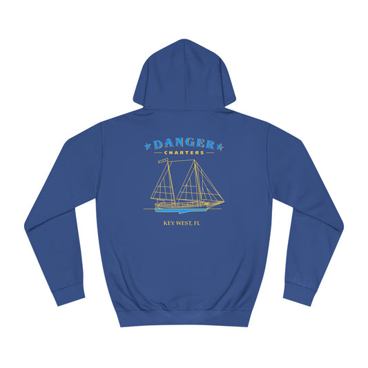 Danger Charters Hoody - Blue and Gold