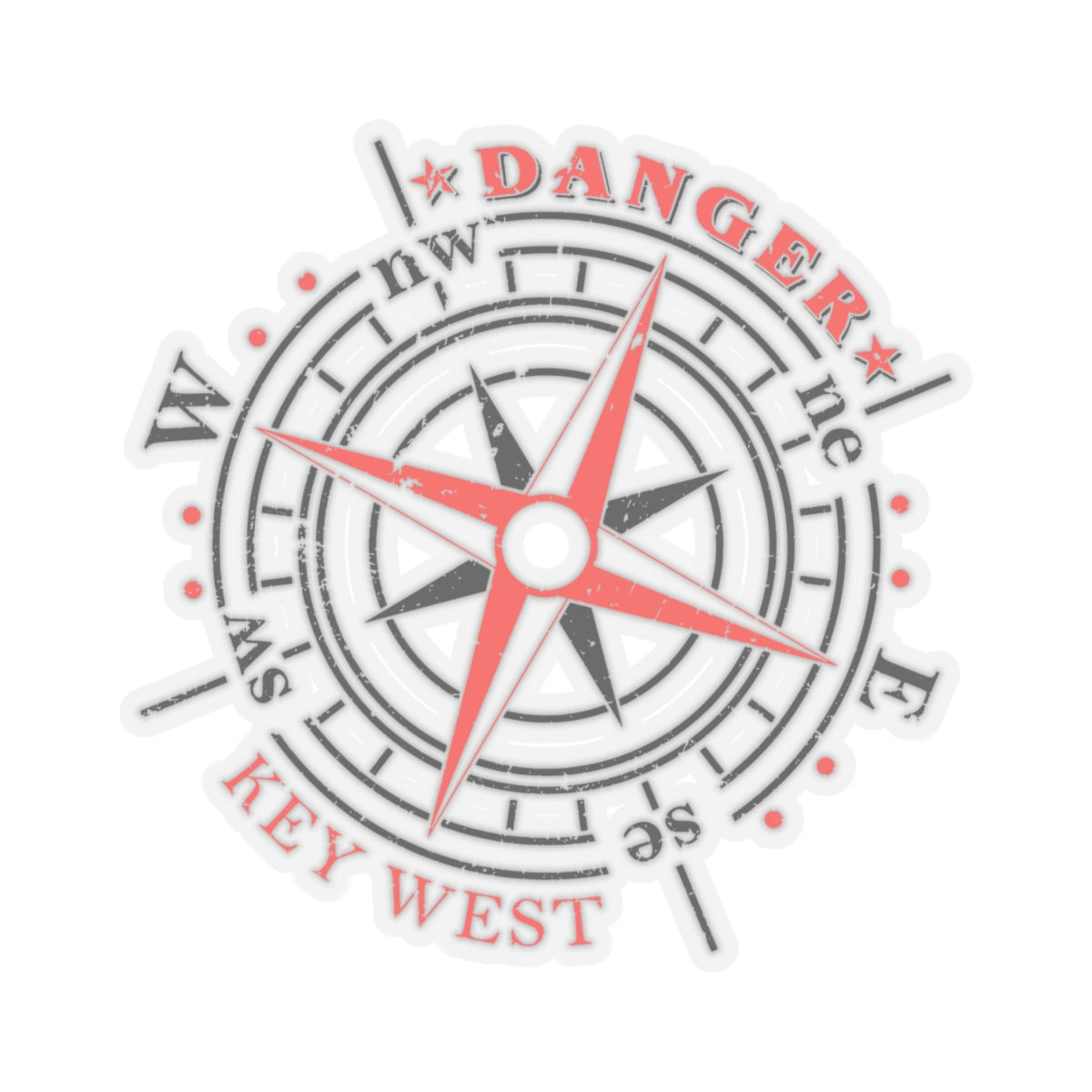 Sticker - Danger Compass